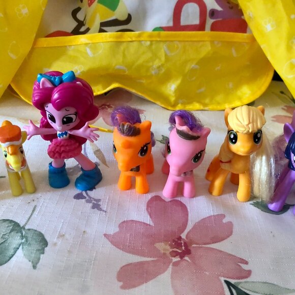 Lot of 7 My Little Pony Hasbro Brushable Hair Figures Equestria Girls Pinkie Pie - Picture 2 of 8